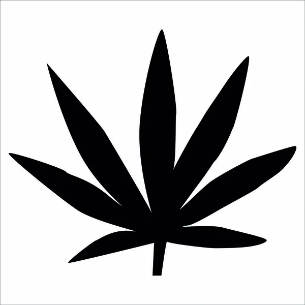 Marijuana Web Icon Simple Illustration — Stock Vector
