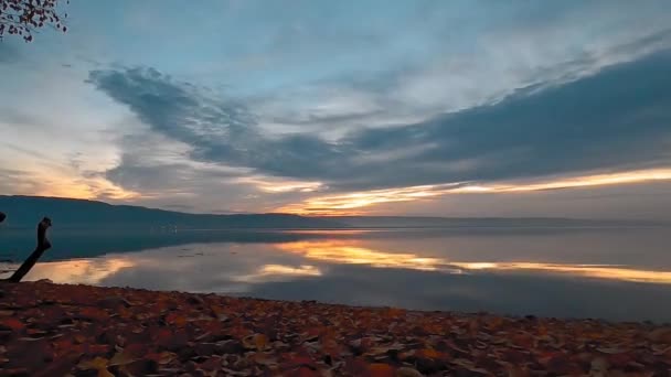 Den Vackra Utsikten Över Kusten Och Havet — Stockvideo