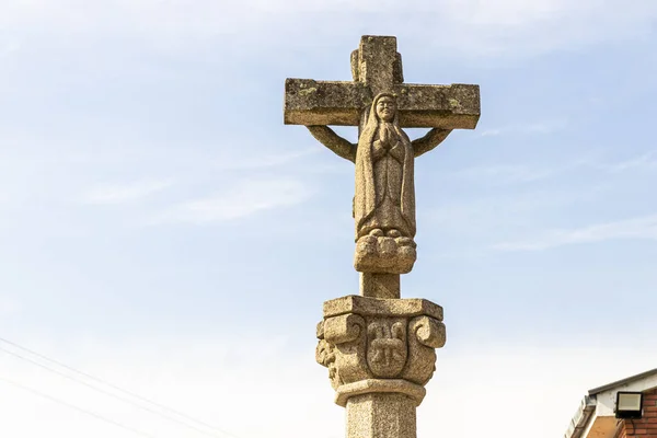 Crucifix Cruceiro Στη Μονή San Miguel Las Duenas Γυναικείο Μοναστήρι — Φωτογραφία Αρχείου