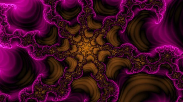 Illustration Abstract Fractal Digital Art Design Background Wallpaper — Zdjęcie stockowe