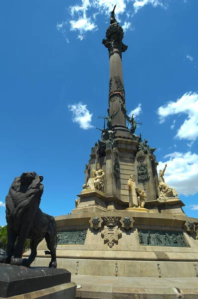 Άγαλμα Της Ελευθερίας Στην Πόλη Της Μπαρτσελόνα — Φωτογραφία Αρχείου