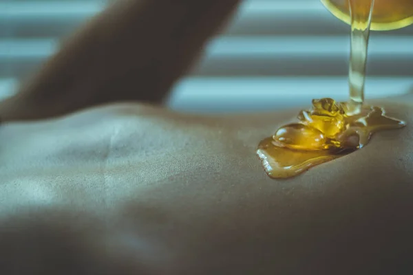 Close Honey Woman Body — стоковое фото
