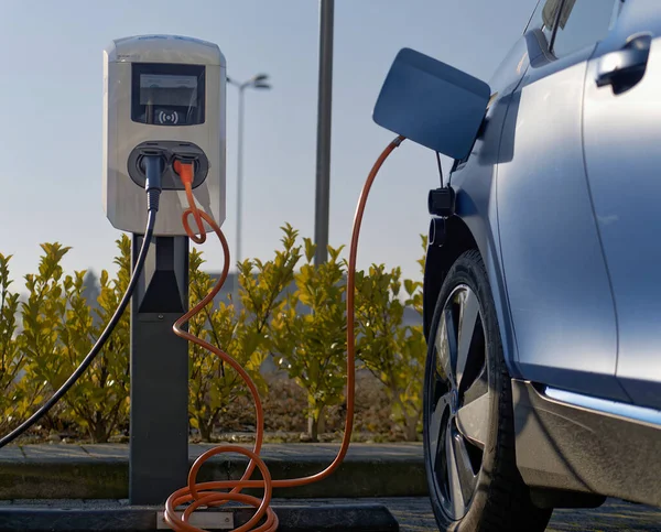 Estación Carga Scooter Eléctrico — Foto de Stock