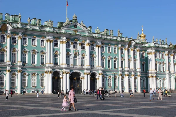 Sankt Petersburg Russia Sep 2020 State Hermitage Museum People Walking — Stock Fotó