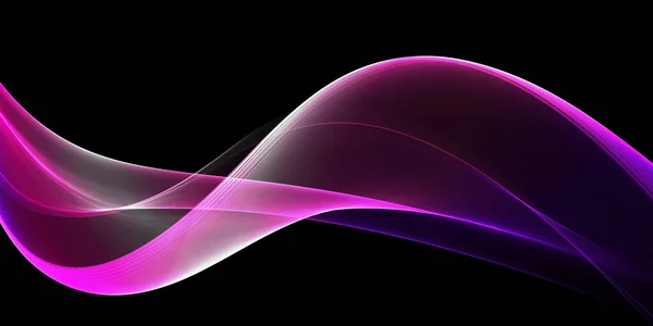 美丽的波浪抽象图像 粉色色彩设计抽象的波浪 — 图库照片