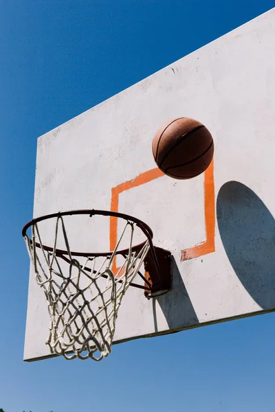 Basquete Aro Quadra — Fotografia de Stock