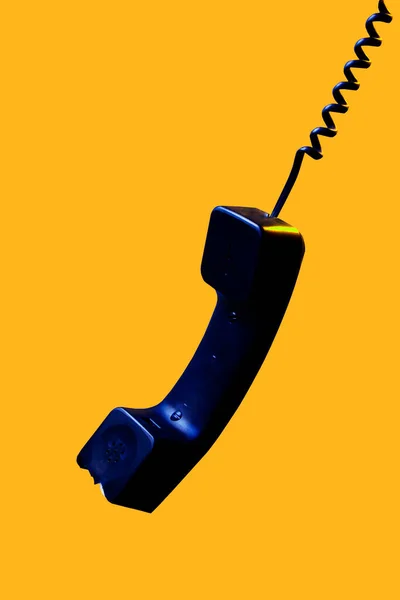 Gammal Telefon Telefon Telefon Grön Bakgrund — Stockfoto