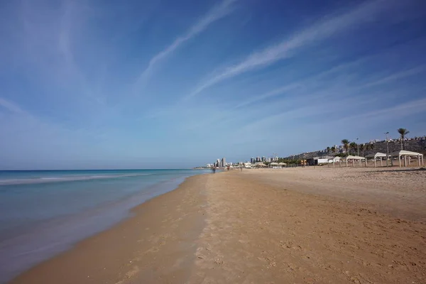 Plaża Morza Śródziemnego Piękne Krajobrazy — Zdjęcie stockowe