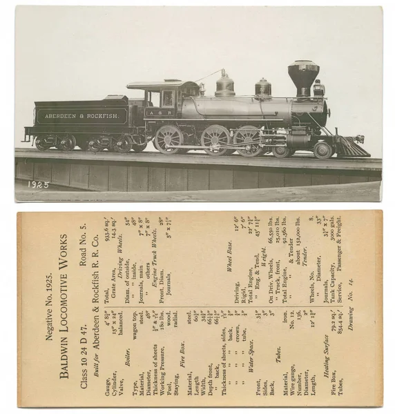 Collage Une Locomotive Vapeur Vintage Aux Caractéristiques Publiées — Photo