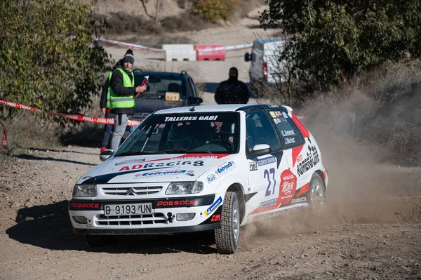 Barcelona Spain November 2021 Citroen Saxo Rally Ciutat Tarrega — Stockfoto