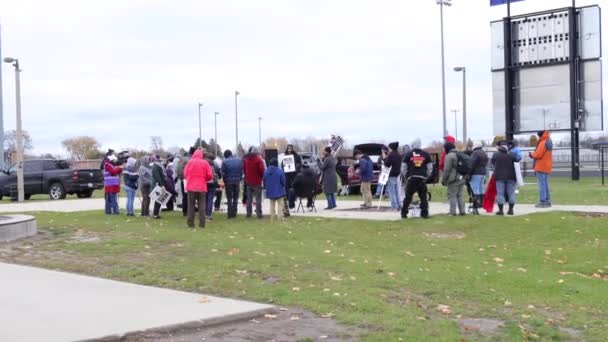 Sedan Polisskjutningen Jacob Blake Augusti 2020 Har Protester Upplopp Och — Stockvideo