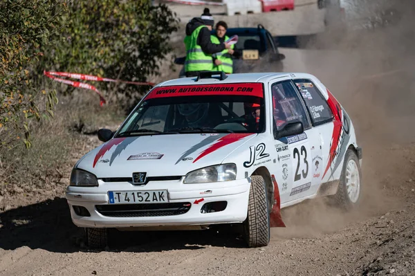 Barcelona Spain November 2021 Peugeot 106 Xsi Rally Ciutat Tarrega — Stockfoto