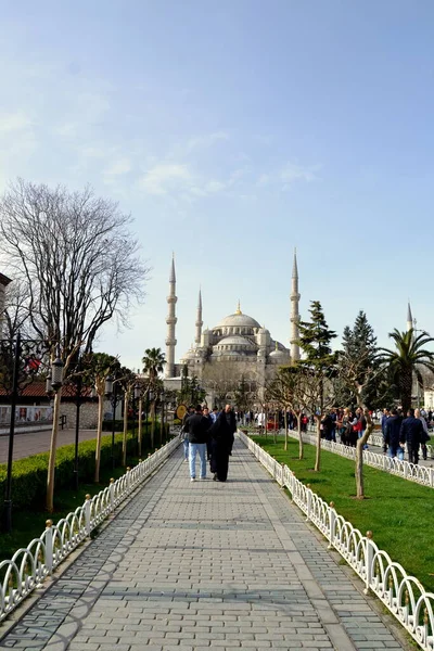 伊斯坦布尔 把城里的清真寺塞住 — 图库照片