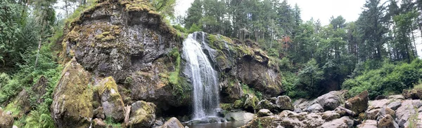 Panoramic View Waterfall Marshal Falls Washington — Fotografia de Stock
