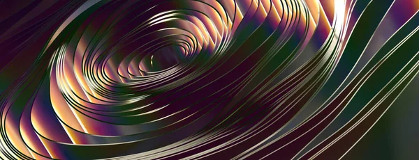 Digital Color Flow Wave Thin Film — Foto de Stock