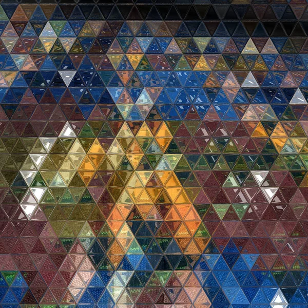 Rendered Mosaic Pattern Geometrical Tile Shapes — Stock fotografie