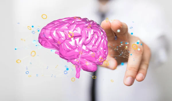 Intelligence Brain Digtal Artificial Intelligence — Foto Stock