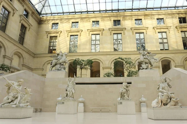 Hermosa Estatua Antigua Colección Del Louvre París Francia — Foto de Stock