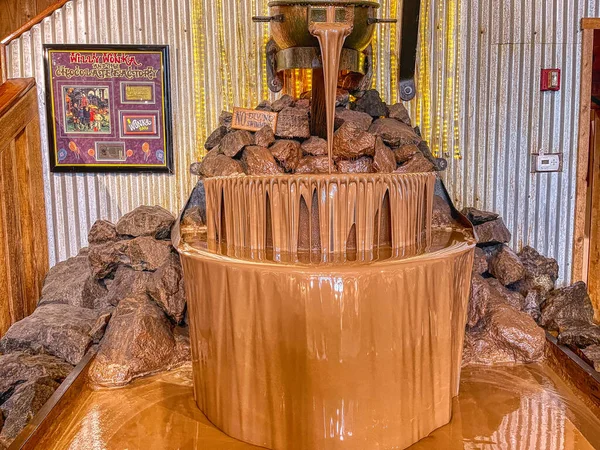 Closeup Shot Chocolate Fountain Alaska United States — Stockfoto