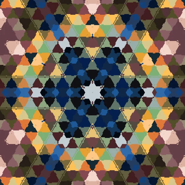 Rendered Mosaic Hexagon Shape Colorful Geometrical Patterns — стоковое фото