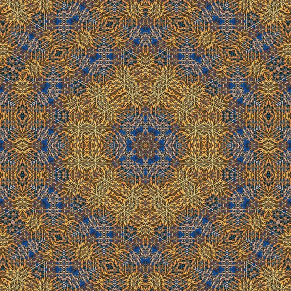 Rendered Seamless Kaleidoscope Pattern Colorful Geometrical Shapes — Foto de Stock