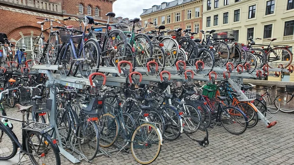 Copenhagen Denmark May 2019 Beautiful View Bicycle Parking Copenhagen Denmark — стоковое фото