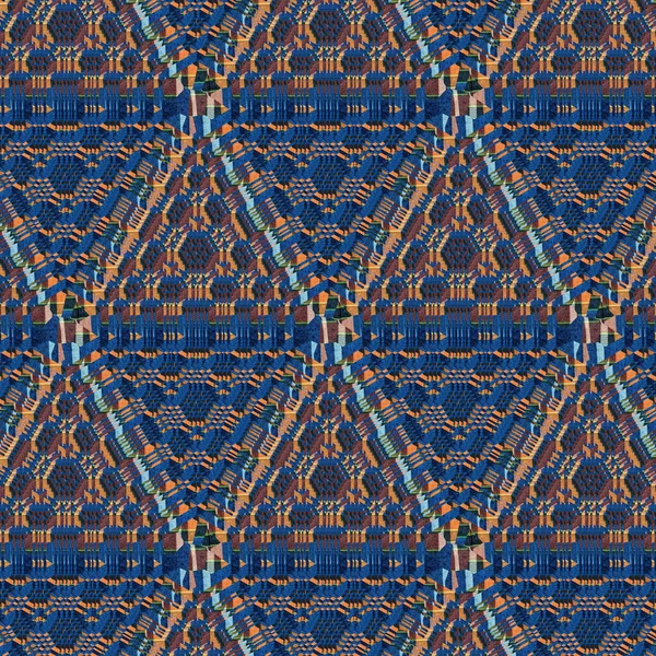 Rendered Mosaic Pattern Colorful Geometrical Tile Shapes — Fotografia de Stock