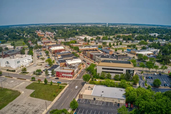 Aerial View Suburb Belvidere Illinois — Fotografia de Stock