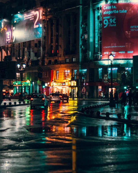 Éjszakai Kilátás Város New York — Stock Fotó