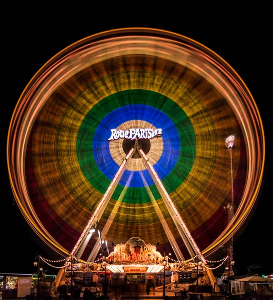 Karusell Med Pariserhjul — Stockfoto