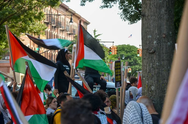 Brooklyn United States Jul 2021 Rally Palestinian Lives Bay Ridge — Stok fotoğraf