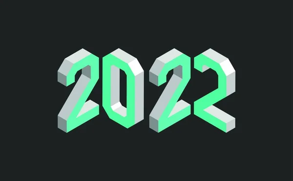 New Year 2022 Vector Illustration — Archivo Imágenes Vectoriales