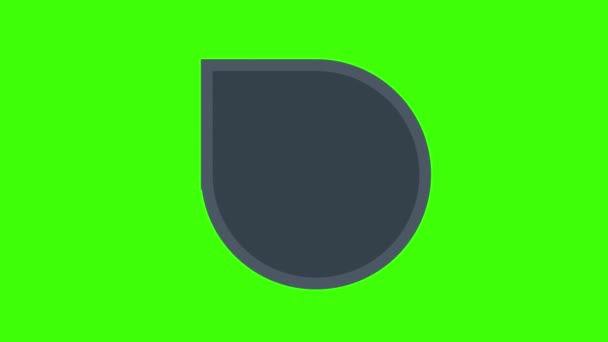 Label Icon Neon Green Background — Wideo stockowe