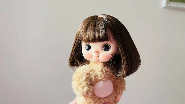 Little Girl Toy Doll — Stock Photo, Image