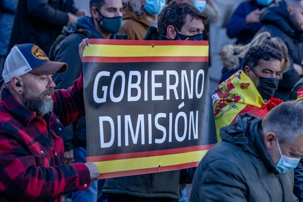 Madrid Espanha Novembro 2021 Demonstração Das Forças Órgãos Segurança Estado — Fotografia de Stock