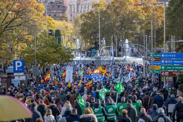 스페인 마드리드 2021 Law 개혁에 반대하는 스페인 시체의 — 스톡 사진