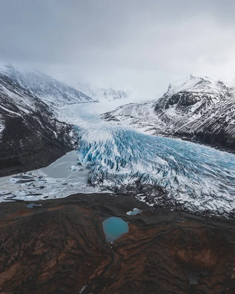 Vakker Utsikt Fjellene Innsjøen – stockfoto
