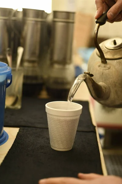 Tea Cups Coffee Maker Cafe — Foto Stock