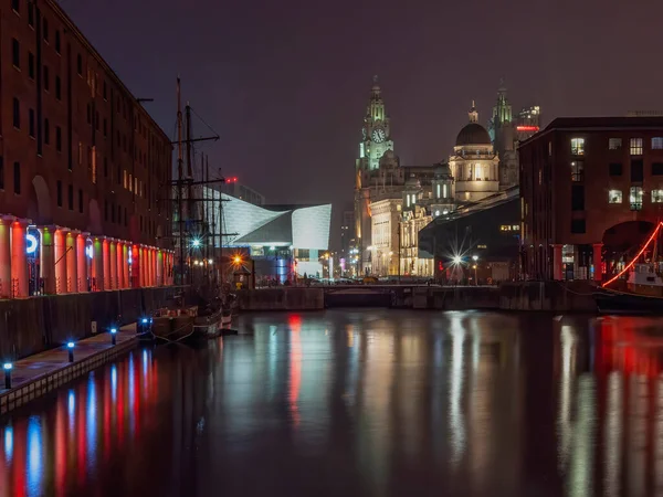 Ночной Вид Город Стокгольм Швеции — стоковое фото