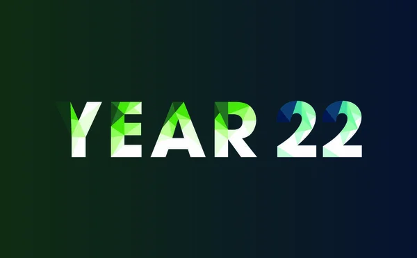 Feliz Ano Novo 2022 Ilustração Vetorial —  Vetores de Stock