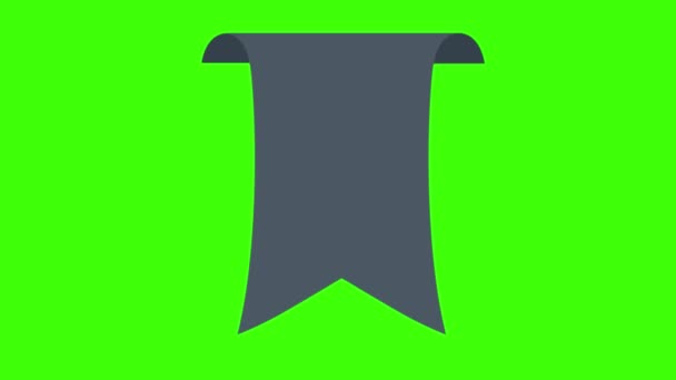 Label Icon Neon Green Background — 图库视频影像