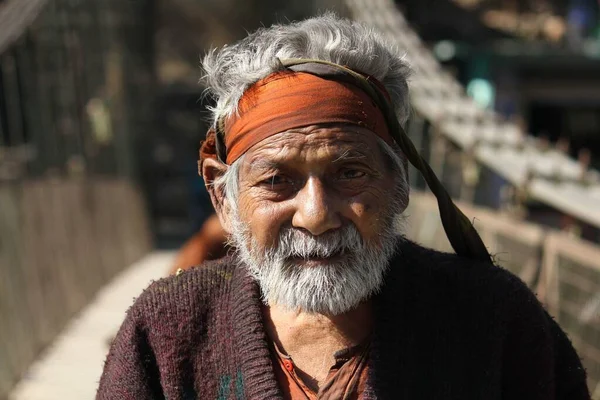 턱수염을 노인의 초상화 — 스톡 사진