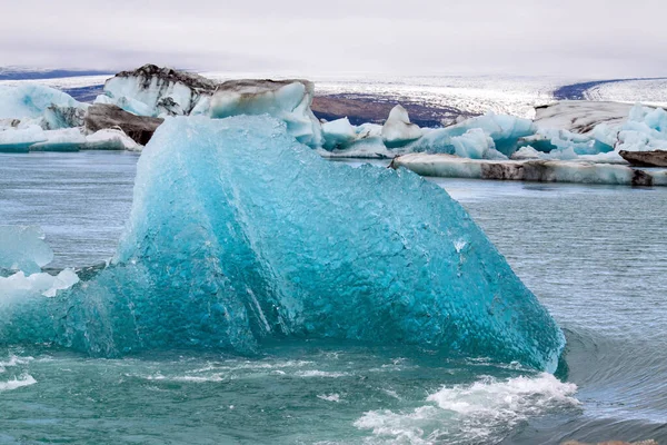 아름다운 빙하의 이빙하에 — 스톡 사진