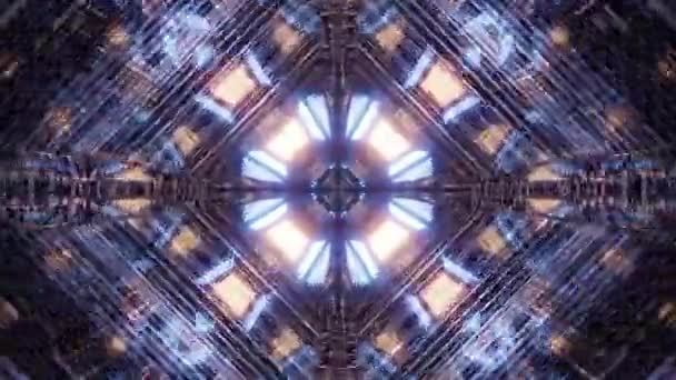 抽象的な幾何学的催眠パターン — ストック動画