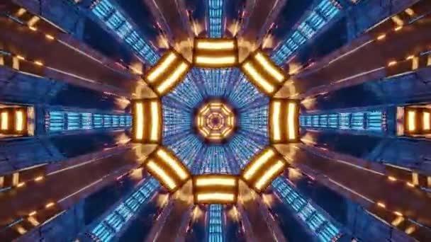 Soyut Geometrik Hipnotik Desen — Stok video
