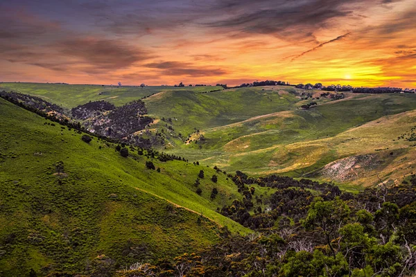 Prachtige Zonsondergang Berg — Stockfoto