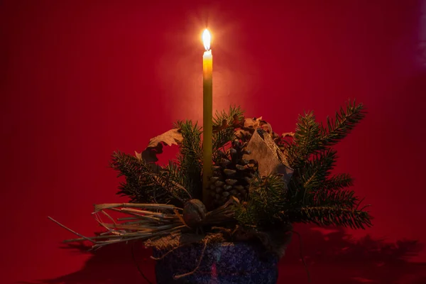 촛불이 크리스마스 — 스톡 사진