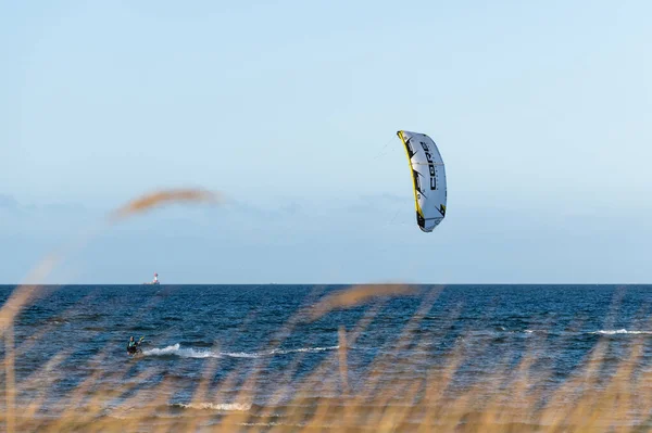 Cavalcate Surfisti Sulla Spiaggia — Foto Stock