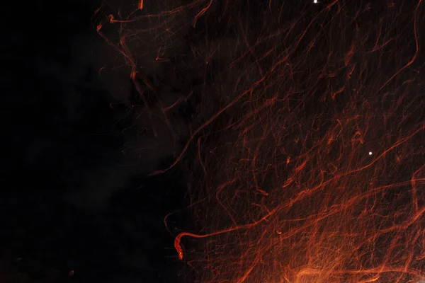 Візуалізація Вогняних Іскри Флешки — стокове фото