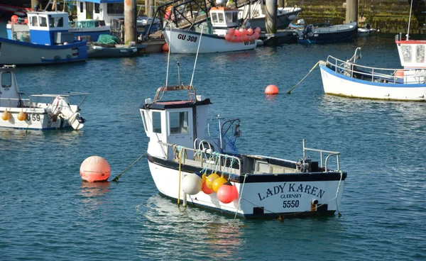 Barche Pesca Nel Porto Del Mar Mediterraneo Nord Israele — Foto Stock